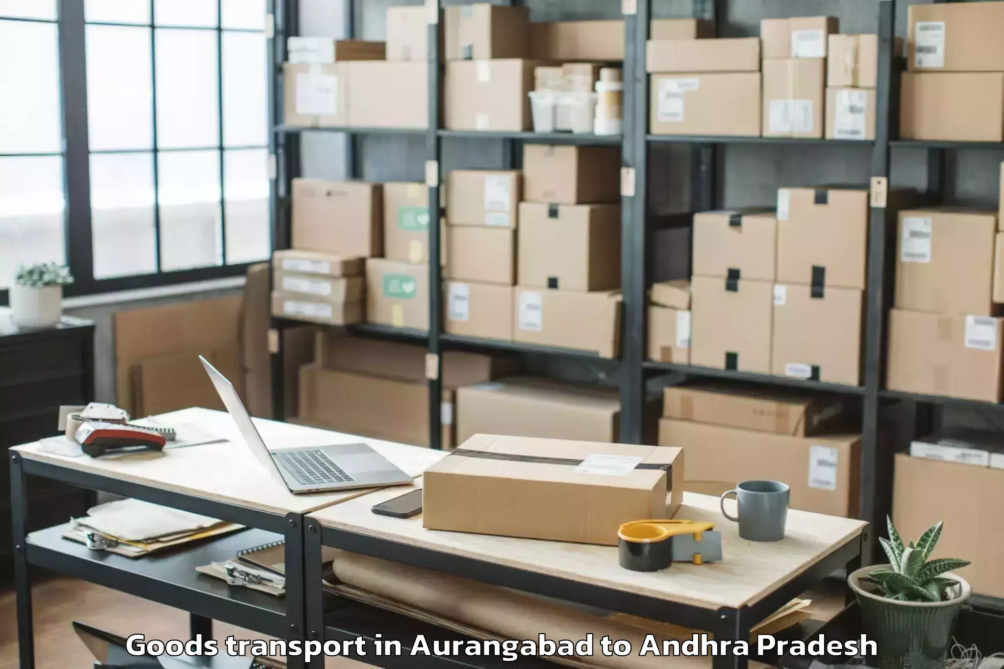 Book Your Aurangabad to Pedakakani Goods Transport Today